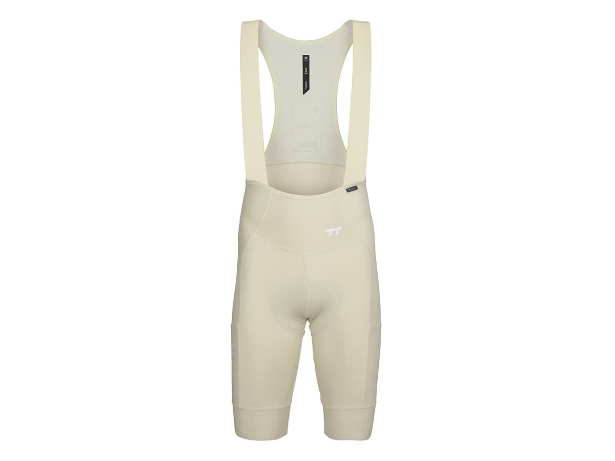 a Line Men's Apex Cargo Bib Shorts / Off White