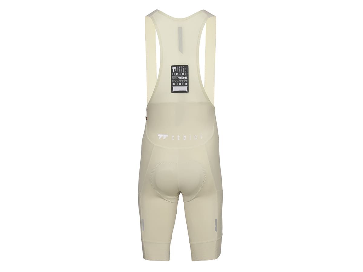a Line Men's Apex Cargo Bib Shorts / Off White