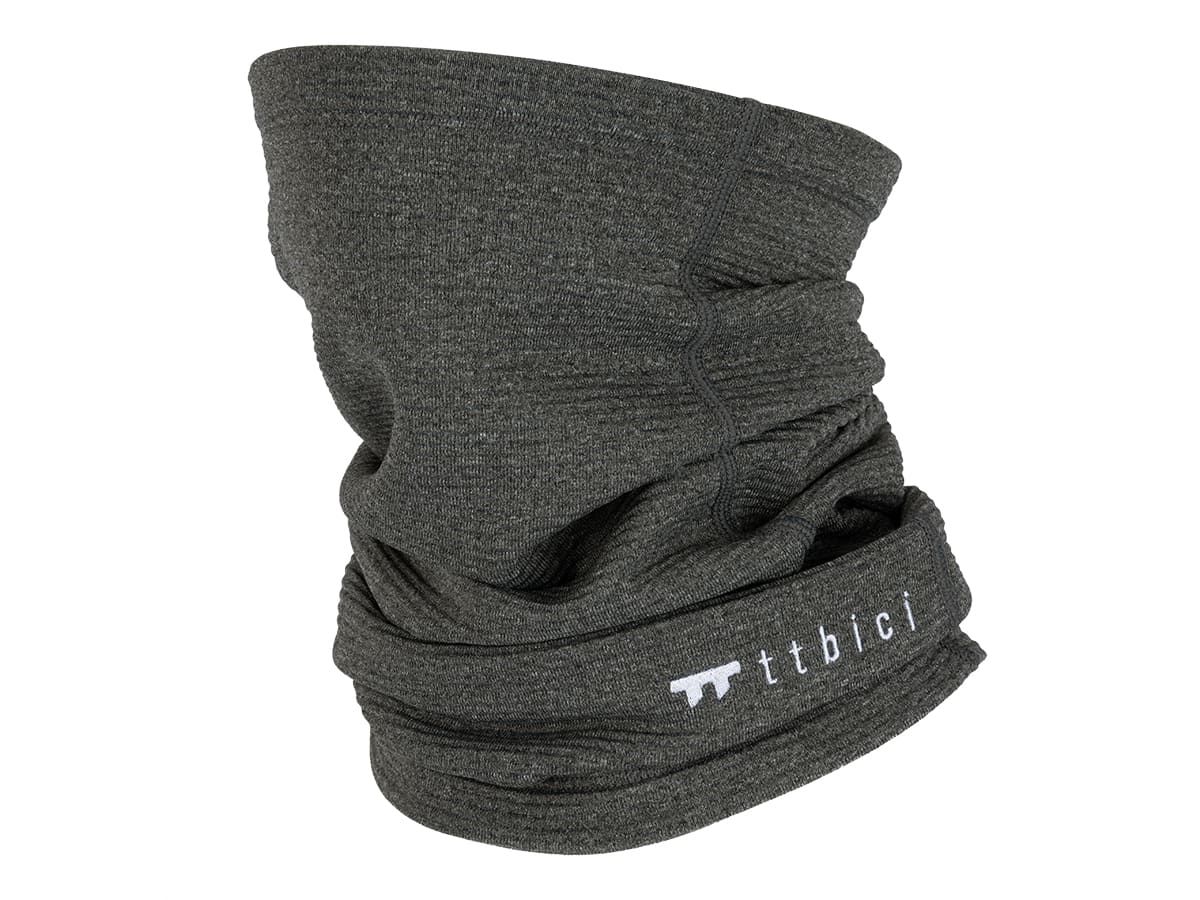 Tech Merino Neck Warmer Charcoal