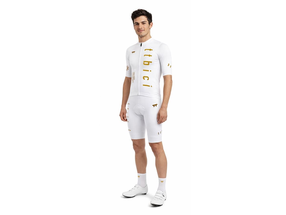 เสื้อจักรยานแอโร่ผู้หญิง รุ่น Stay Gold / สีดำ