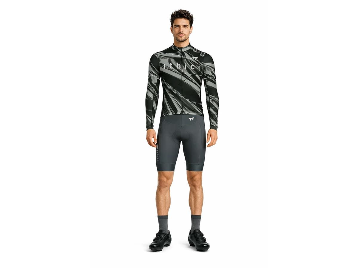 เสื้อจักรยานแขนยาวทีมผู้ชาย รุ่น Altitude / สีมายลาร์ซิลเวอร์