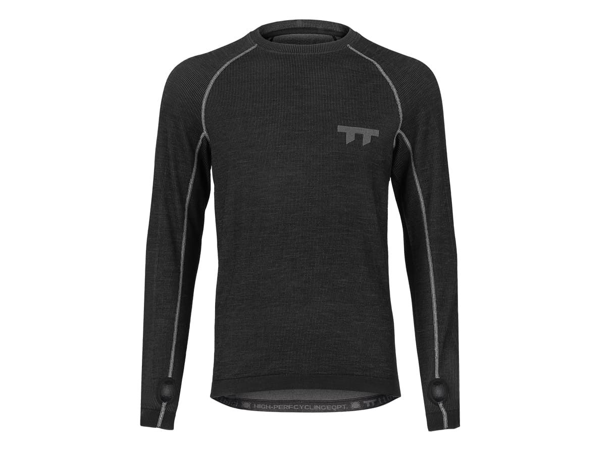 u Line Tech Merino Knit Ls T-Shirt 美麗諾羊毛編織機能長袖T恤 / 炭灰