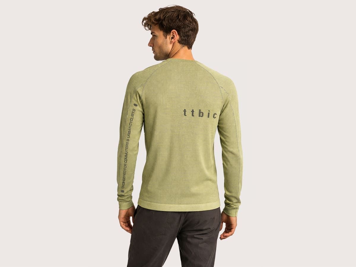 u Line Tech Merino Knit Ls T-Shirt 美麗諾羊毛編織機能長袖T恤 / 電氣黃