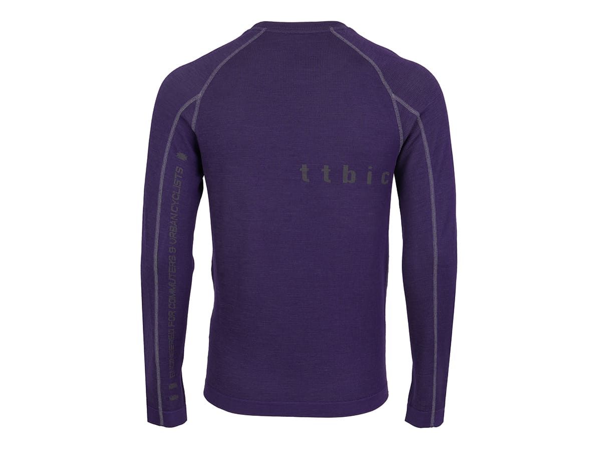 u Line Tech Merino Knit Ls T-Shirt 美麗諾羊毛編織機能長袖T恤 / 光波紫