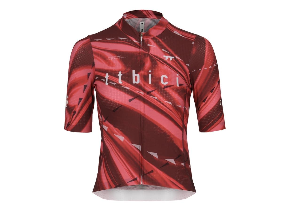 เสื้อจักรยานทีมผ้าน้ำหนักเบาผู้หญิง / สีมายลาร์พิงก์