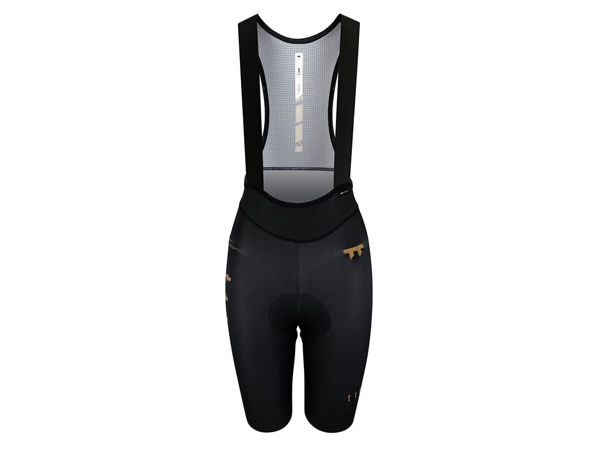 a Line Women's Stay Gold Bib Shorts 女款車褲 / 黑金