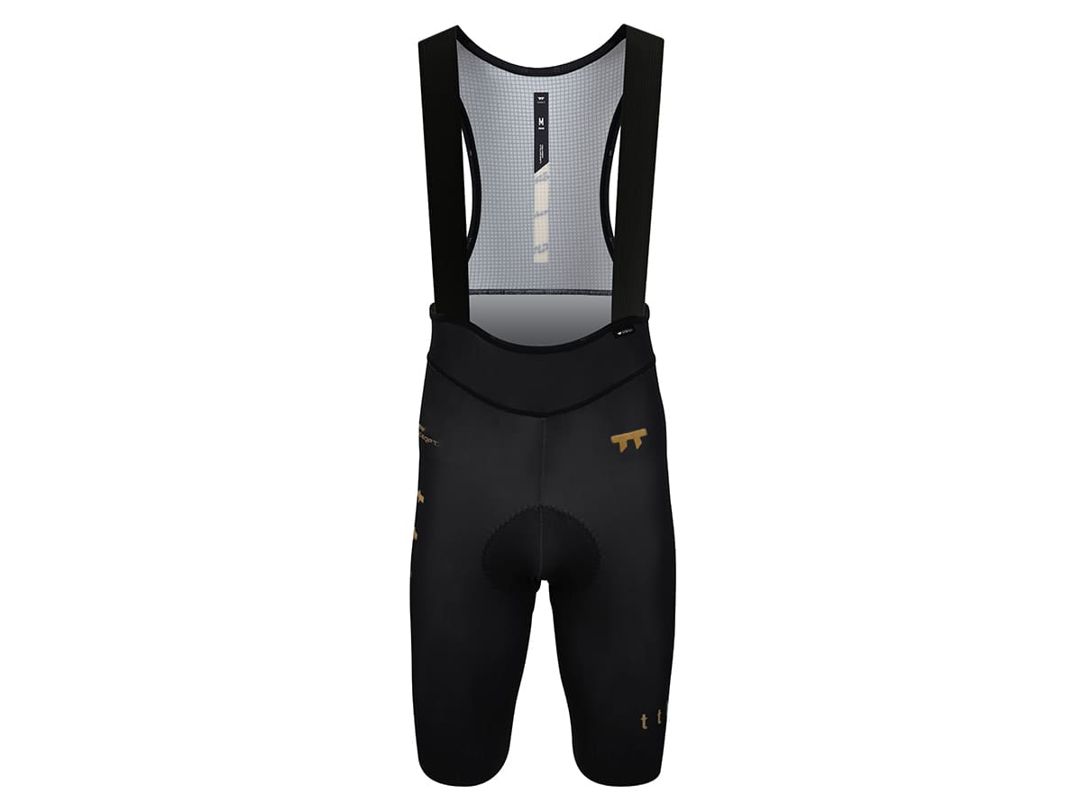 a Line Men's Stay Gold Bib Shorts / Black XS