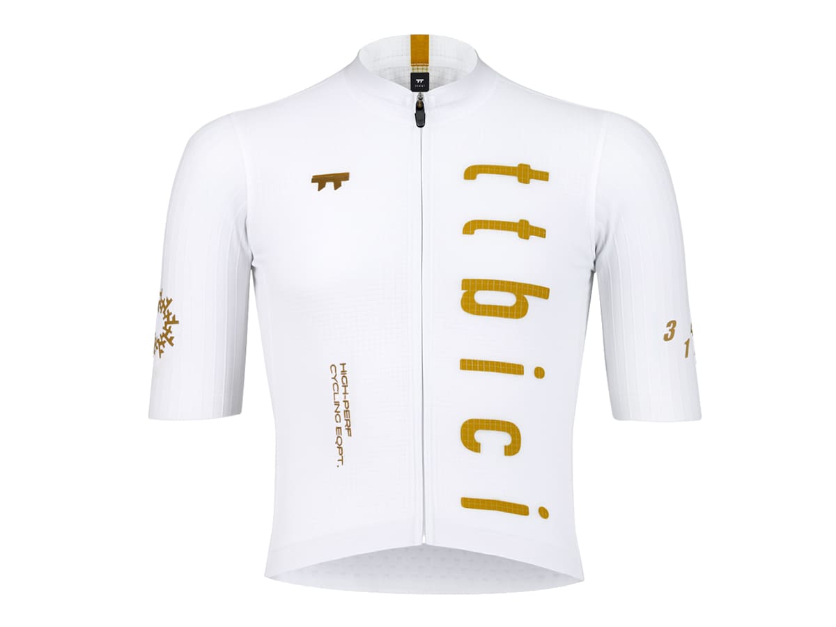 a Line Men's Stay Gold Aero Jersey / White XS